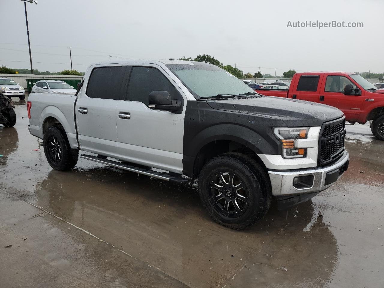 2017 Ford F150 Supercrew Silver vin: 1FTEW1CP7HKC89798