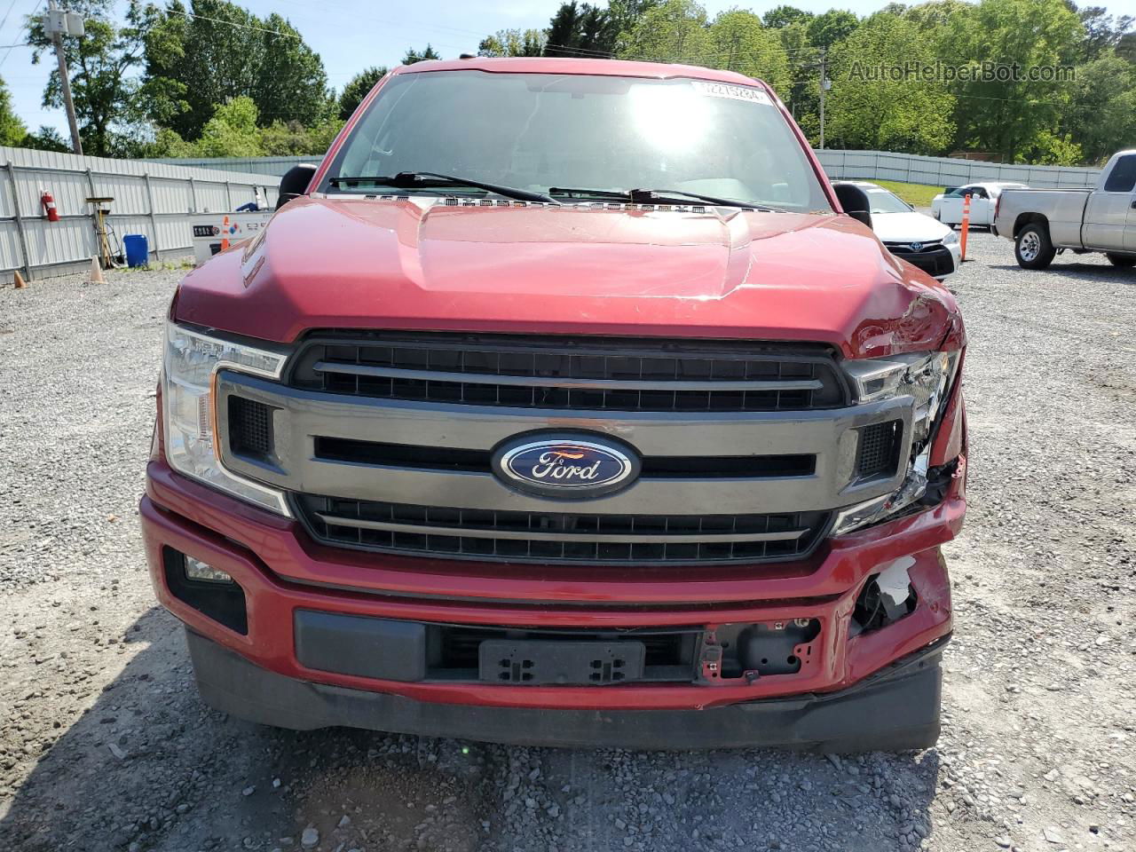 2018 Ford F150 Supercrew Red vin: 1FTEW1CP7JKD56678