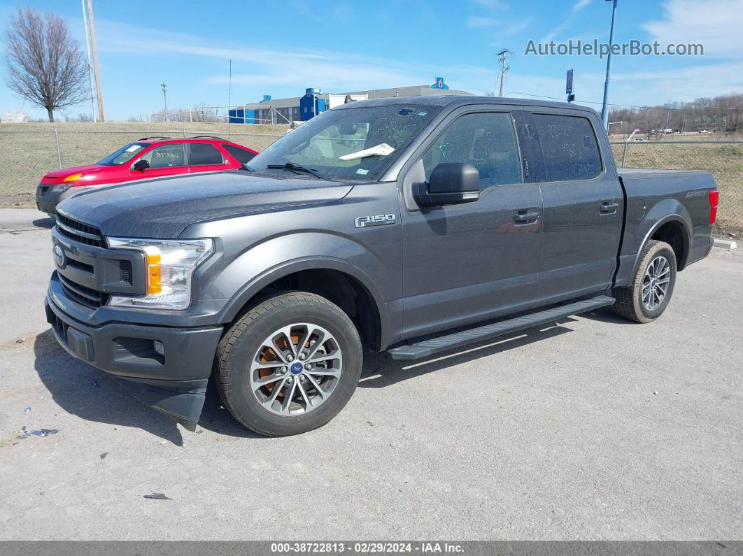 2019 Ford F-150 Xlt Gray vin: 1FTEW1CP7KFB12250