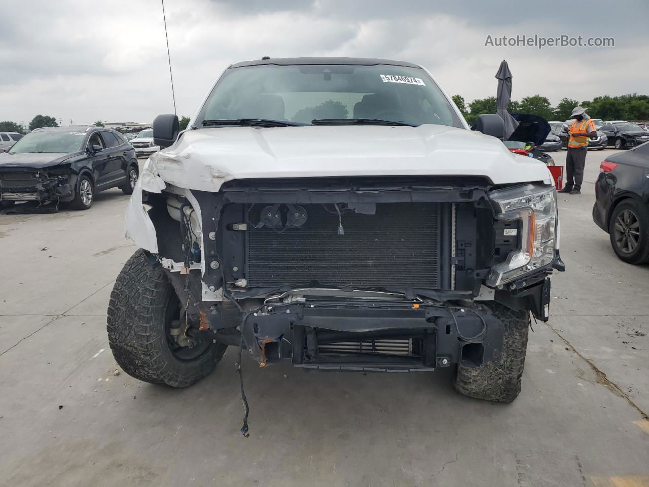 2019 Ford F150 Supercrew White vin: 1FTEW1CP7KKE12961