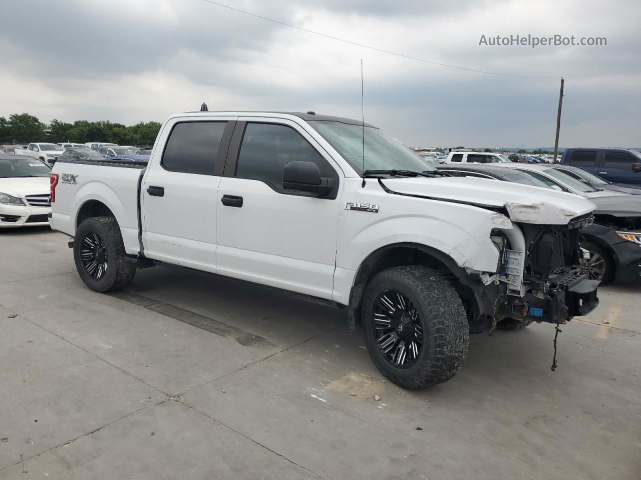 2019 Ford F150 Supercrew White vin: 1FTEW1CP7KKE12961