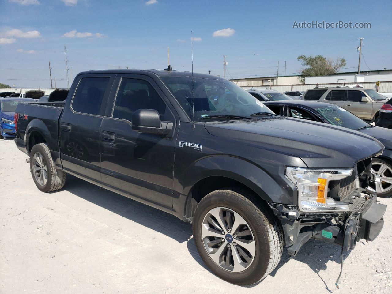 2020 Ford F150 Supercrew Gray vin: 1FTEW1CP7LKE34556