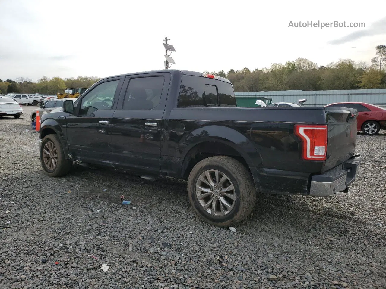 2017 Ford F150 Supercrew Black vin: 1FTEW1CP8HFA56604