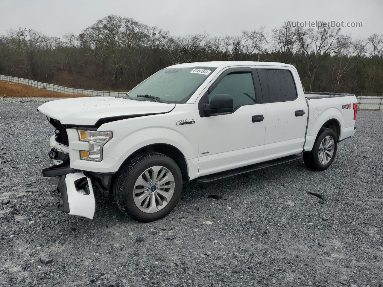 2017 Ford F150 Supercrew White vin: 1FTEW1CP8HFB85443