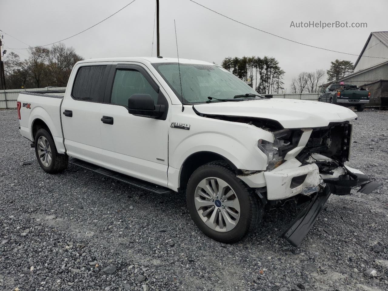 2017 Ford F150 Supercrew White vin: 1FTEW1CP8HFB85443