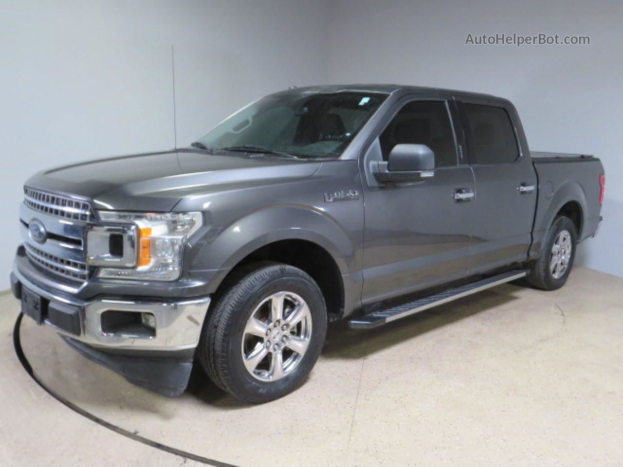 2018 Ford F150 Supercrew Gray vin: 1FTEW1CP8JKD08042