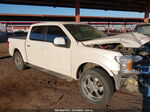 2018 Ford F-150 Lariat White vin: 1FTEW1CP8JKD57421