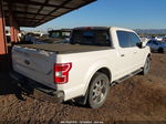 2018 Ford F-150 Lariat White vin: 1FTEW1CP8JKD57421