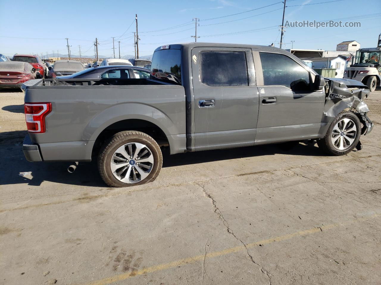 2020 Ford F150 Supercrew Gray vin: 1FTEW1CP8LFA18153