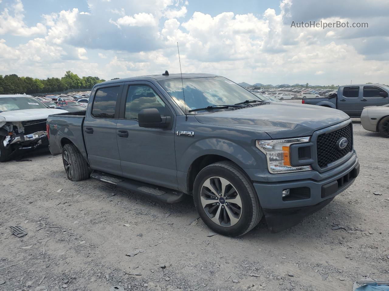 2020 Ford F150 Supercrew Gray vin: 1FTEW1CP9LKD55034