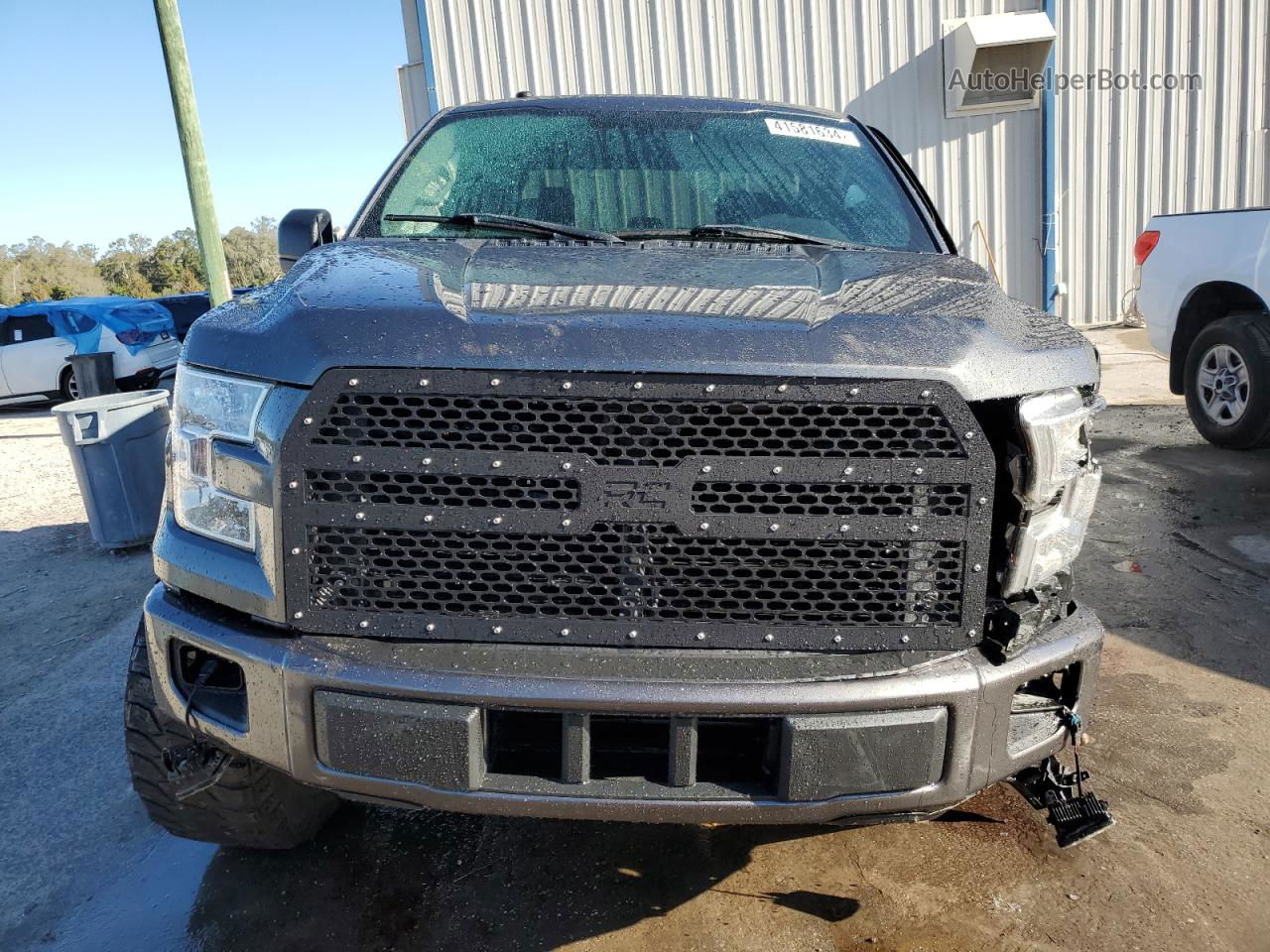 2017 Ford F150 Supercrew Gray vin: 1FTEW1CPXHFC43150