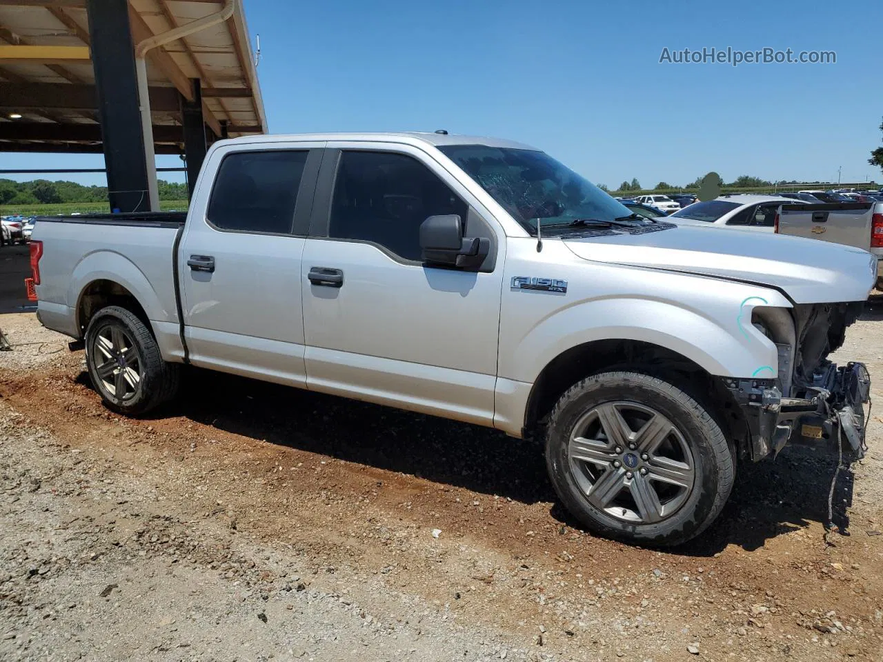 2019 Ford F150 Supercrew Серебряный vin: 1FTEW1CPXKKD80832