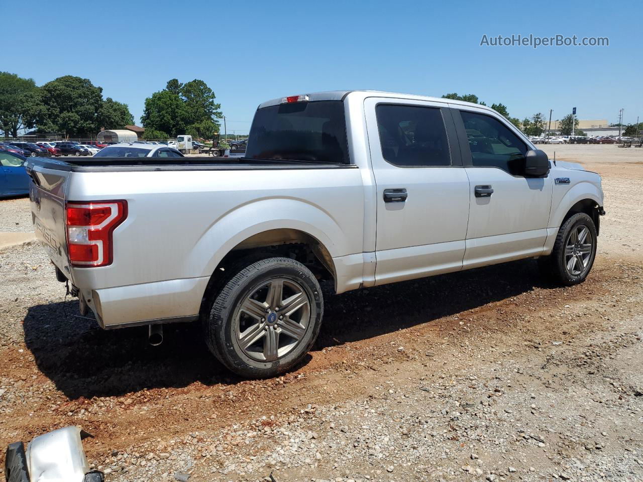 2019 Ford F150 Supercrew Серебряный vin: 1FTEW1CPXKKD80832