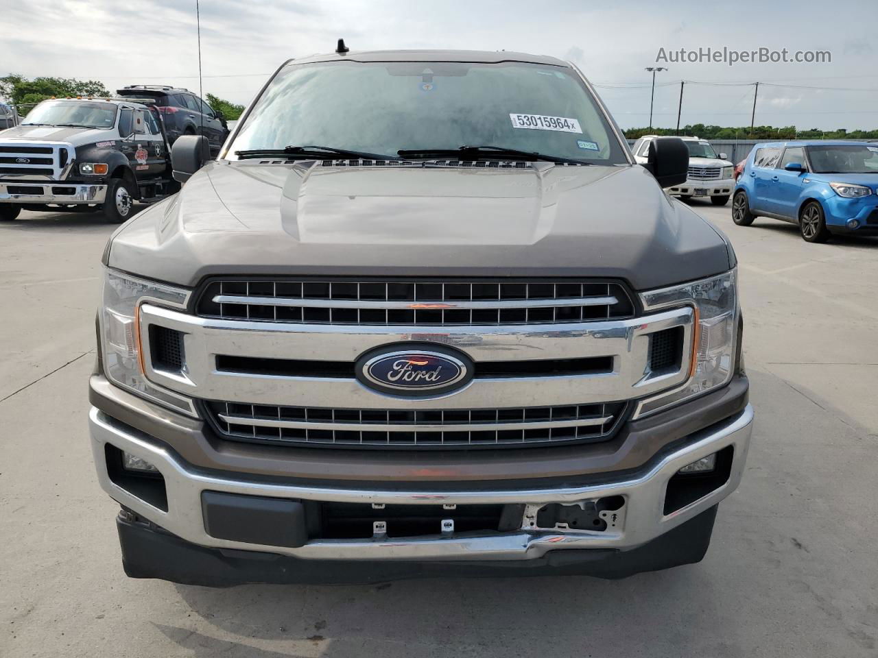 2020 Ford F150 Supercrew Brown vin: 1FTEW1CPXLKD55799