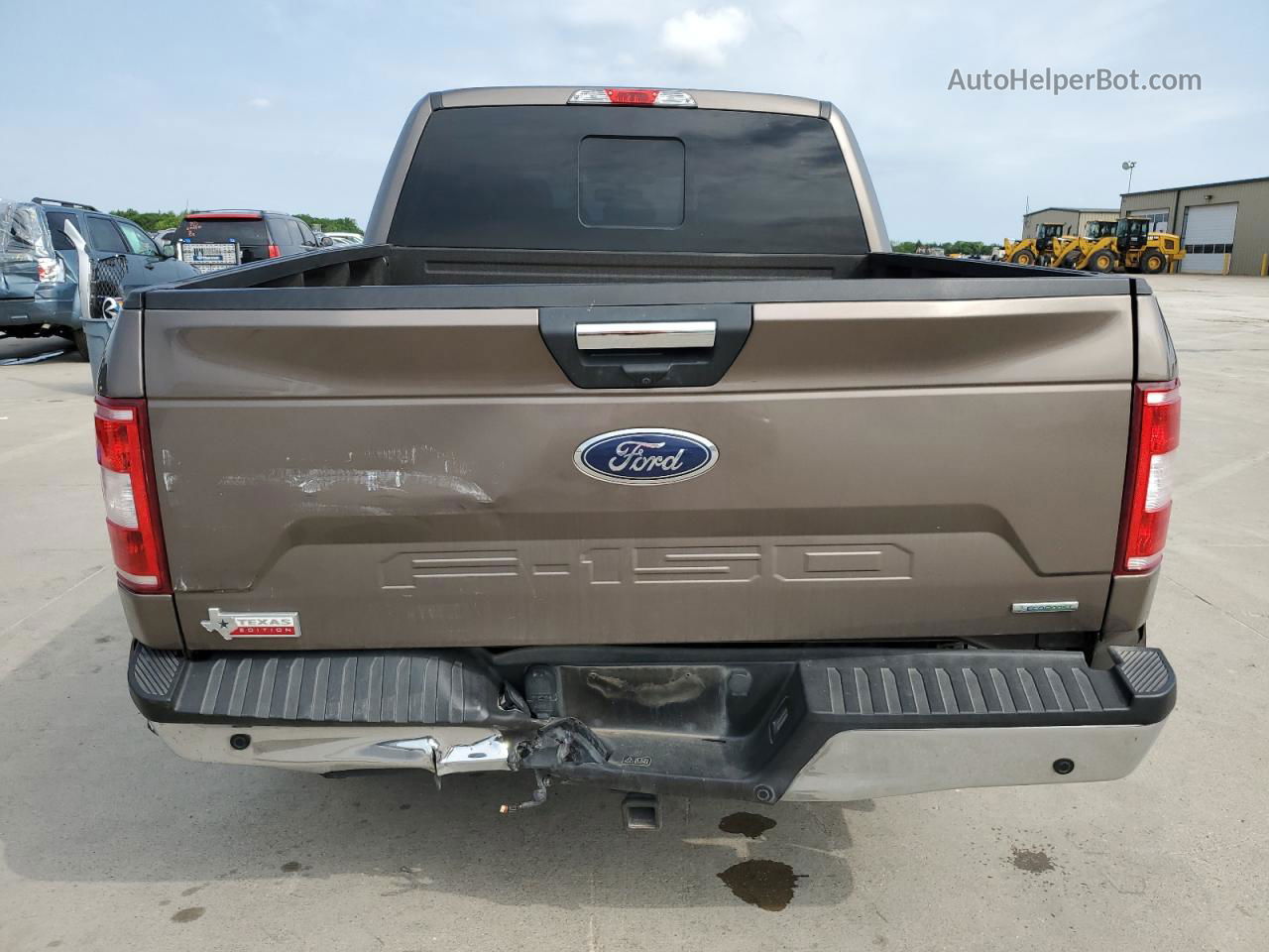 2020 Ford F150 Supercrew Brown vin: 1FTEW1CPXLKD55799