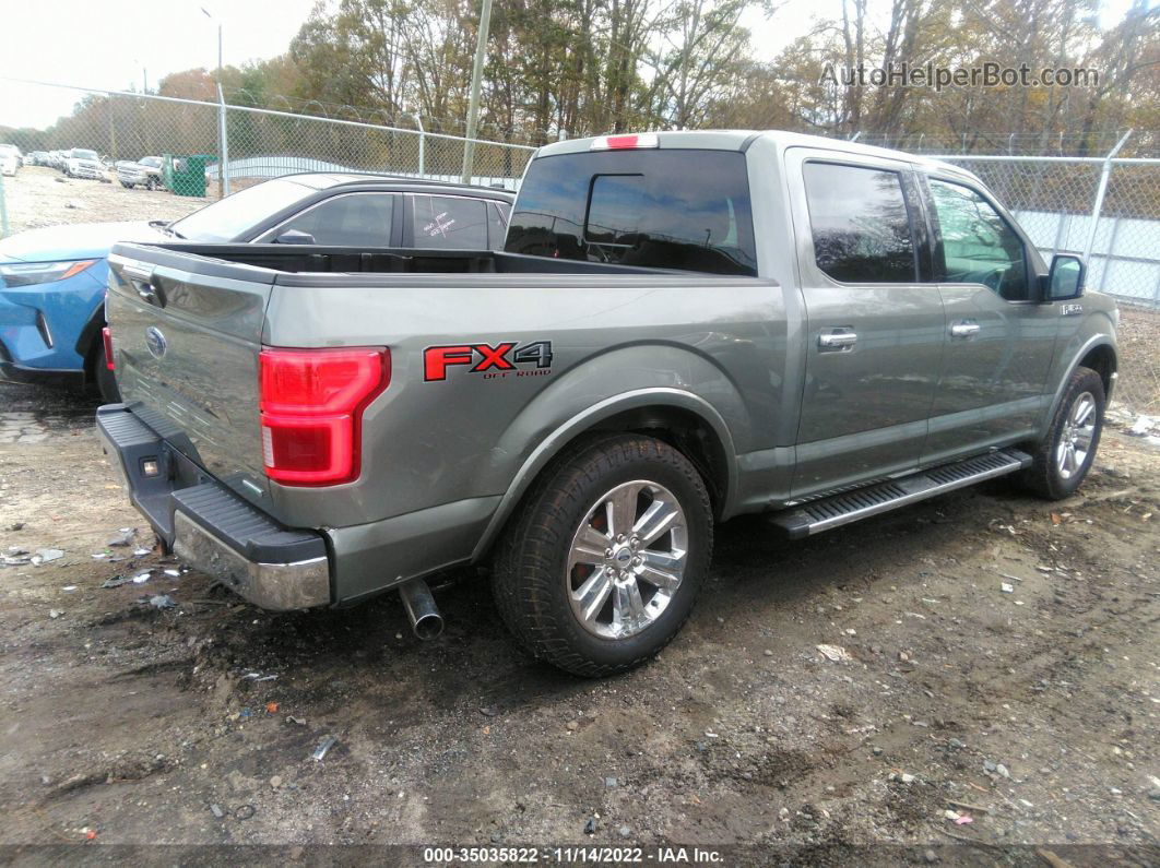 2019 Ford F-150 Lariat Gray vin: 1FTEW1E40KKC81701