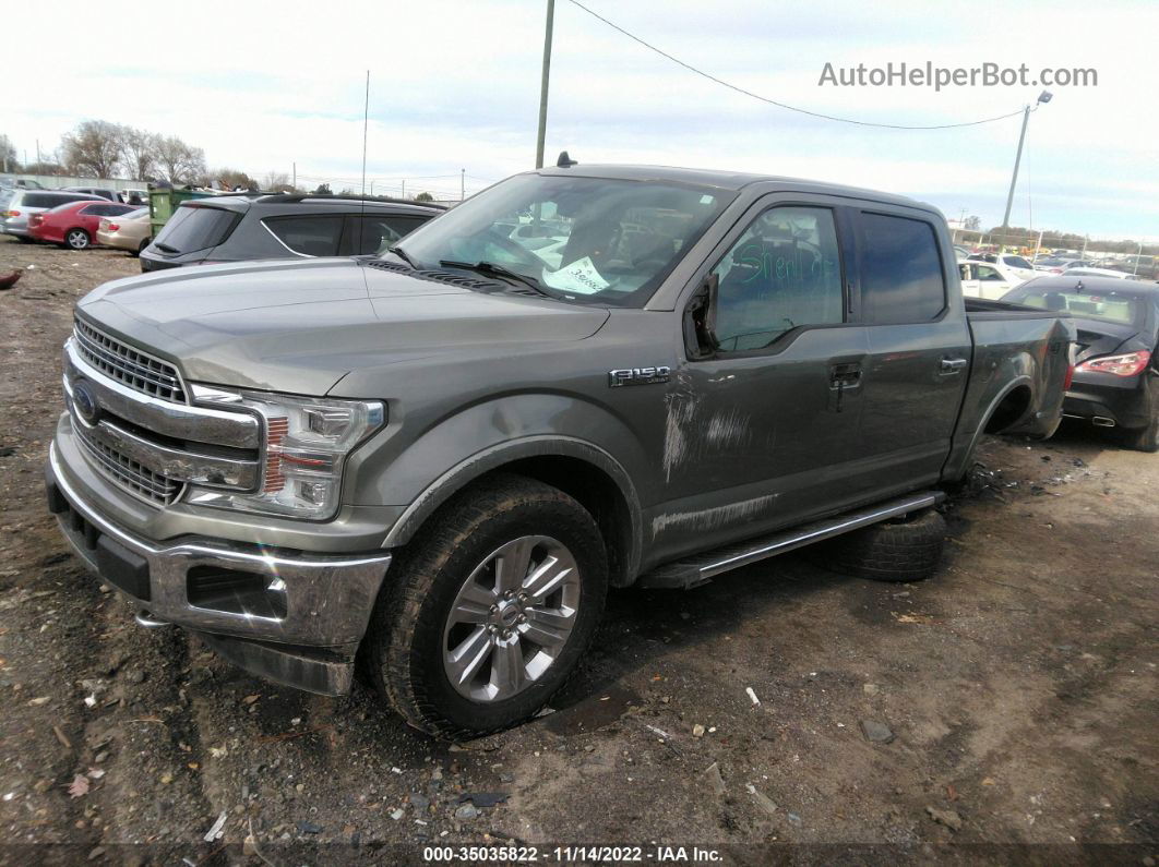 2019 Ford F-150 Lariat Gray vin: 1FTEW1E40KKC81701