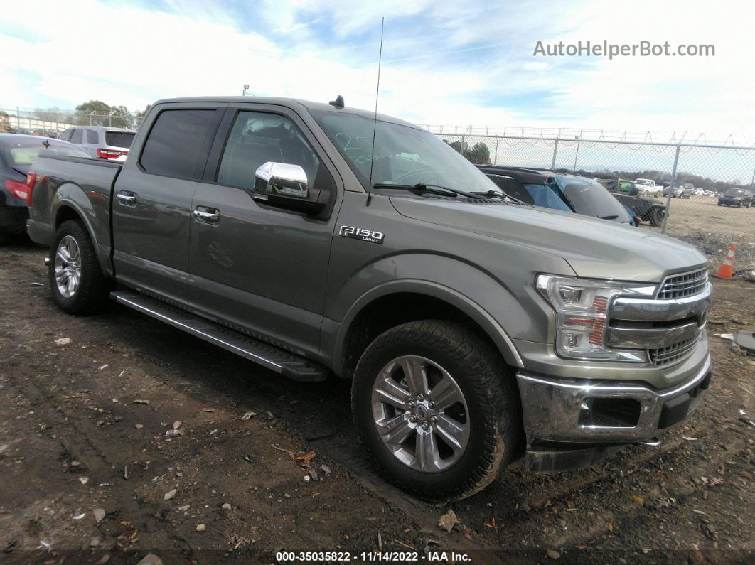 2019 Ford F-150 Lariat Gray vin: 1FTEW1E40KKC81701