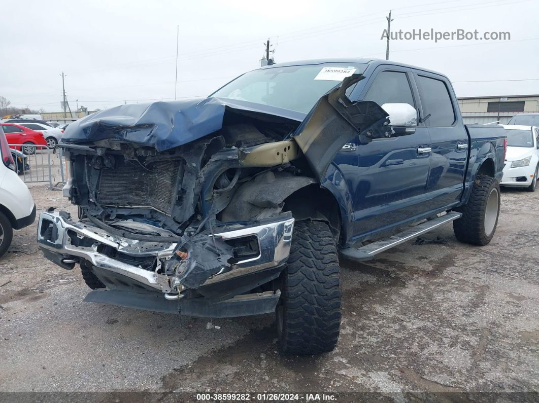 2019 Ford F-150 Xlt Blue vin: 1FTEW1E40KKE76441