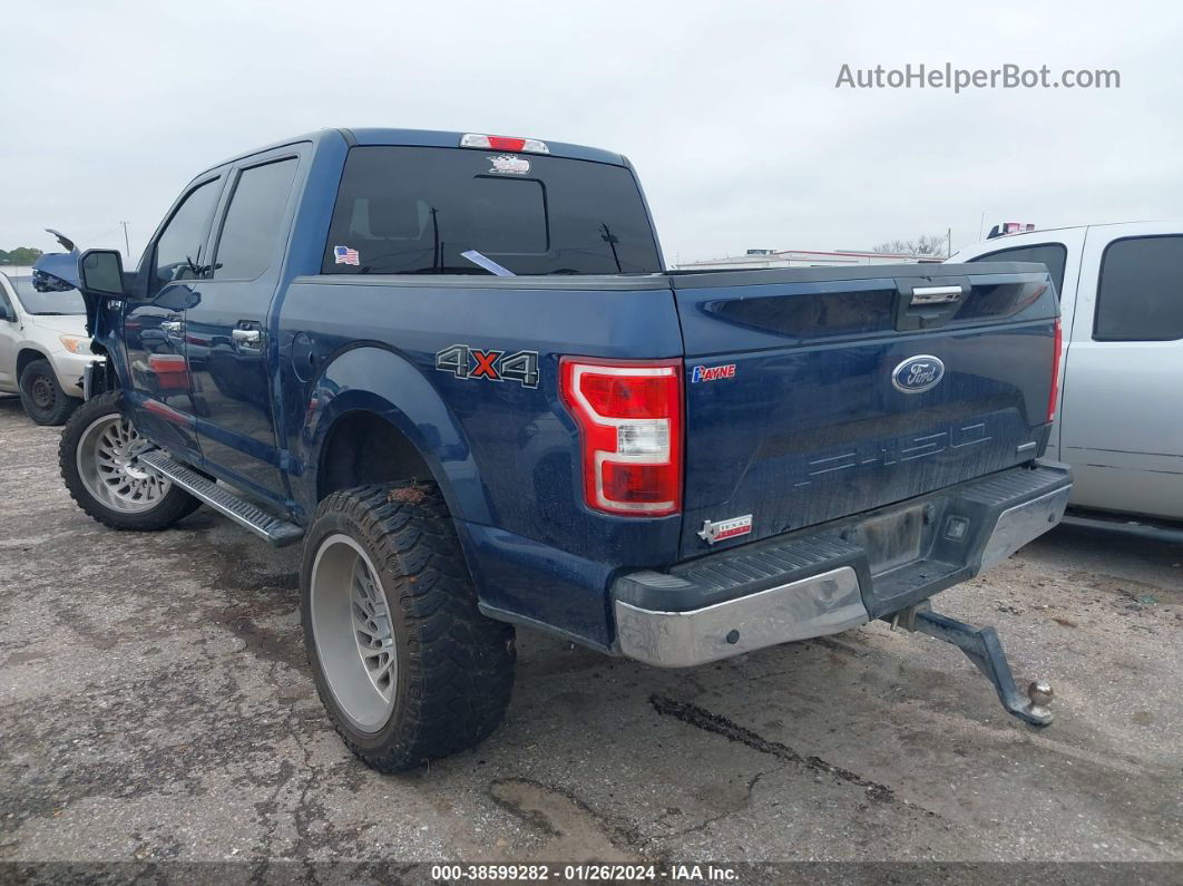 2019 Ford F-150 Xlt Blue vin: 1FTEW1E40KKE76441