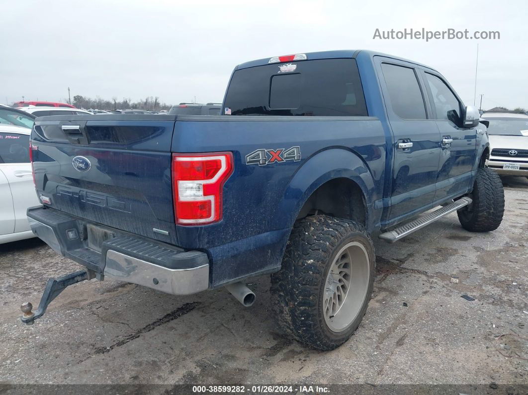 2019 Ford F-150 Xlt Blue vin: 1FTEW1E40KKE76441