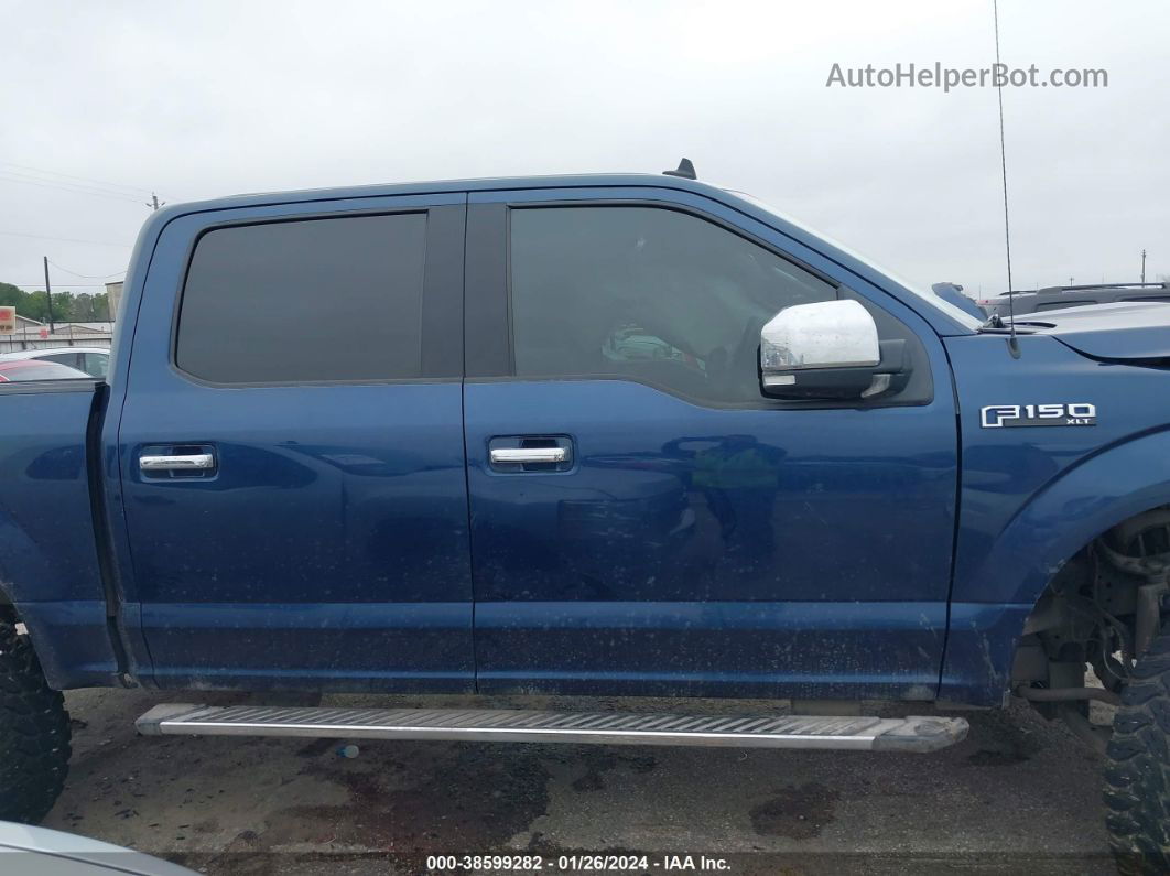 2019 Ford F-150 Xlt Blue vin: 1FTEW1E40KKE76441