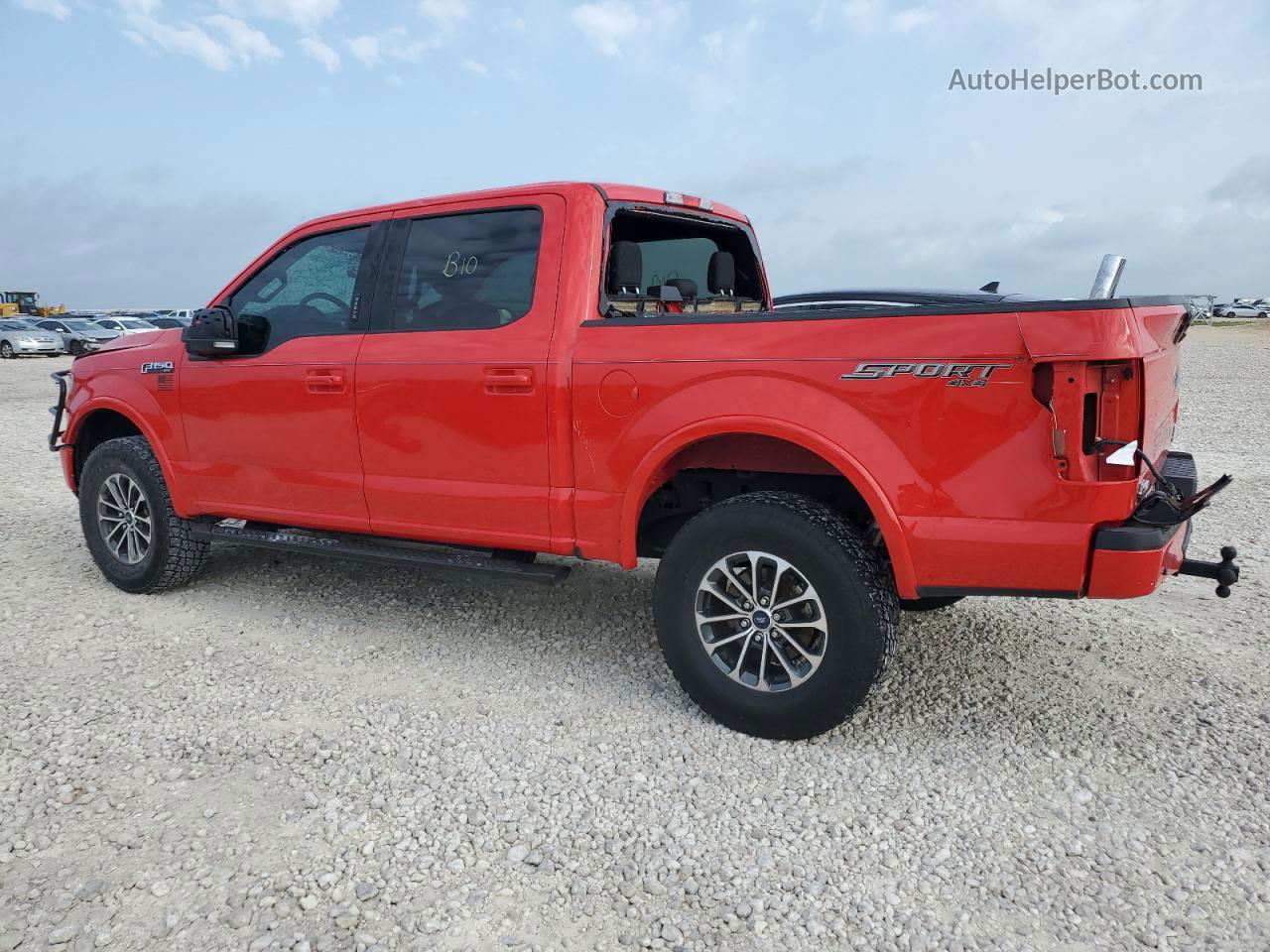 2019 Ford F150 Supercrew Red vin: 1FTEW1E40KKE77444