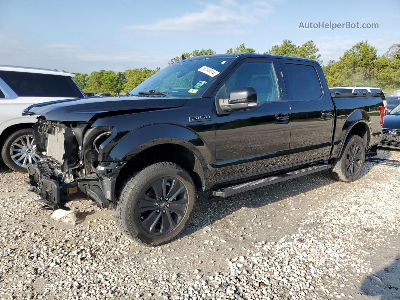 2020 Ford F150 Supercrew Черный vin: 1FTEW1E40LFA03374