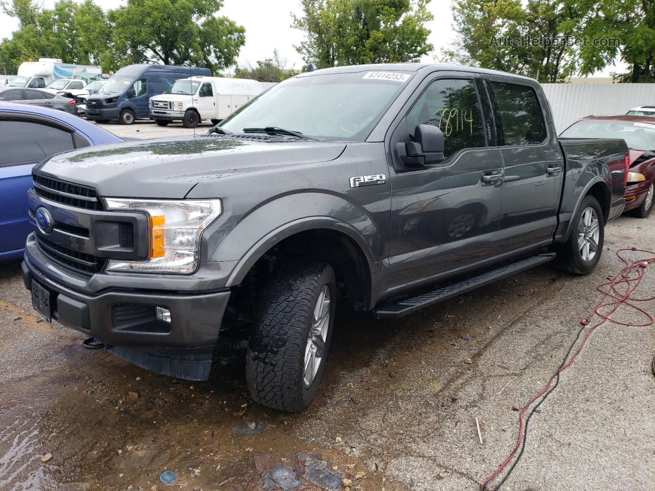 2019 Ford F150 Supercrew Gray vin: 1FTEW1E41KFB02526