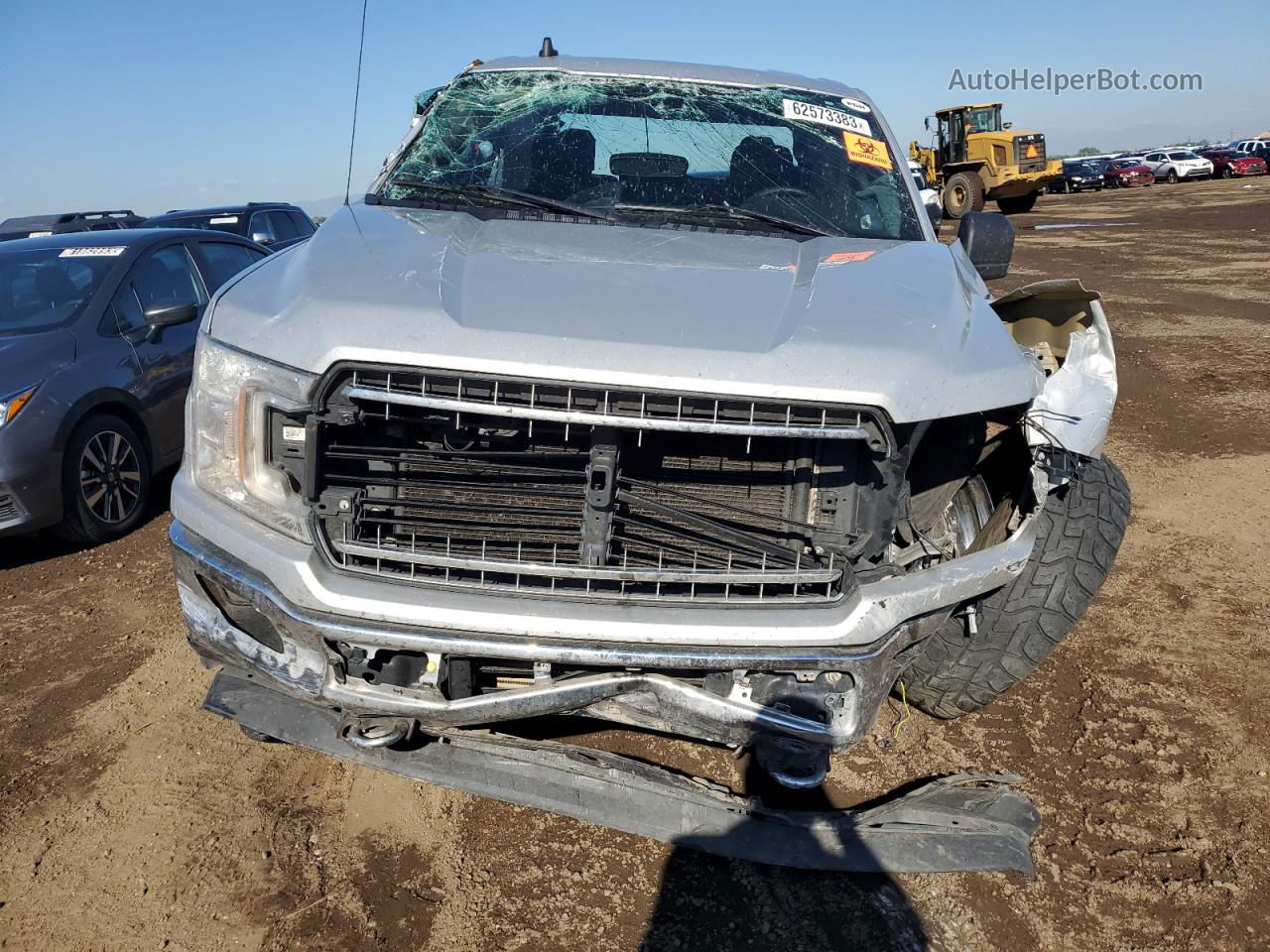 2019 Ford F150 Supercrew Silver vin: 1FTEW1E41KKE88033