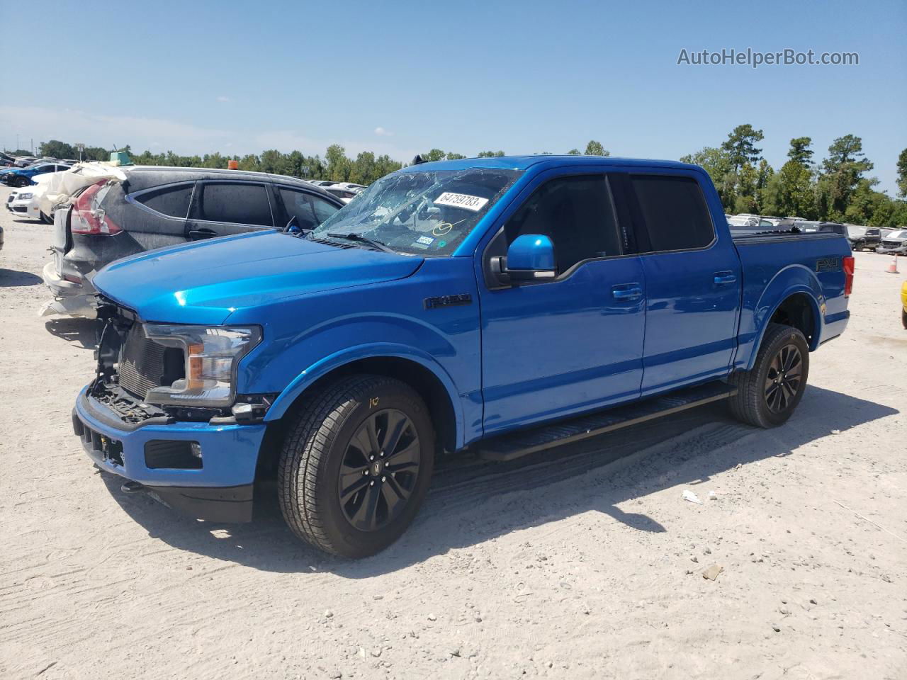 2020 Ford F150 Supercrew Blue vin: 1FTEW1E41LFB19599