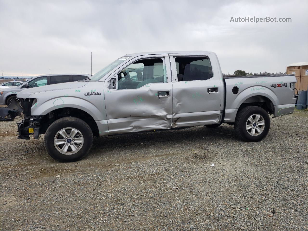 2020 Ford F150 Supercrew Silver vin: 1FTEW1E41LKE08411