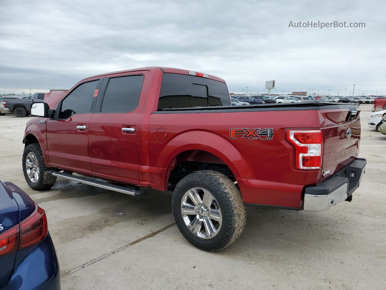 2019 Ford F150 Supercrew Maroon vin: 1FTEW1E42KKF16129