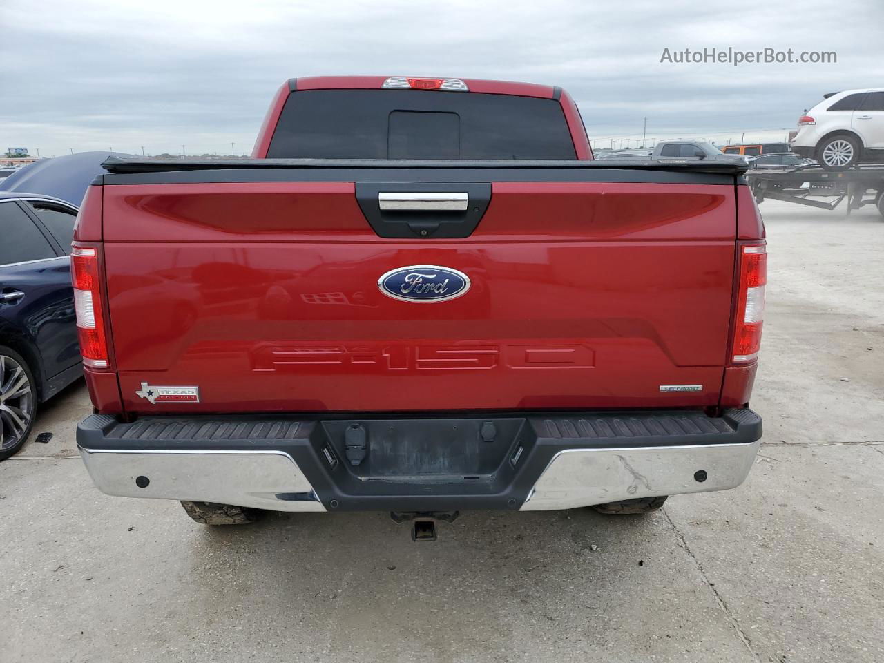 2019 Ford F150 Supercrew Maroon vin: 1FTEW1E42KKF16129