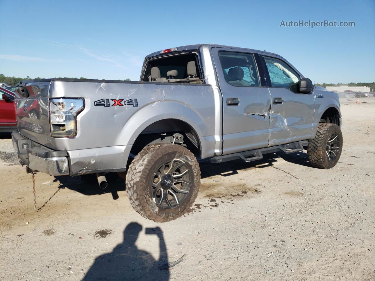 2020 Ford F150 Supercrew Silver vin: 1FTEW1E42LFB10054