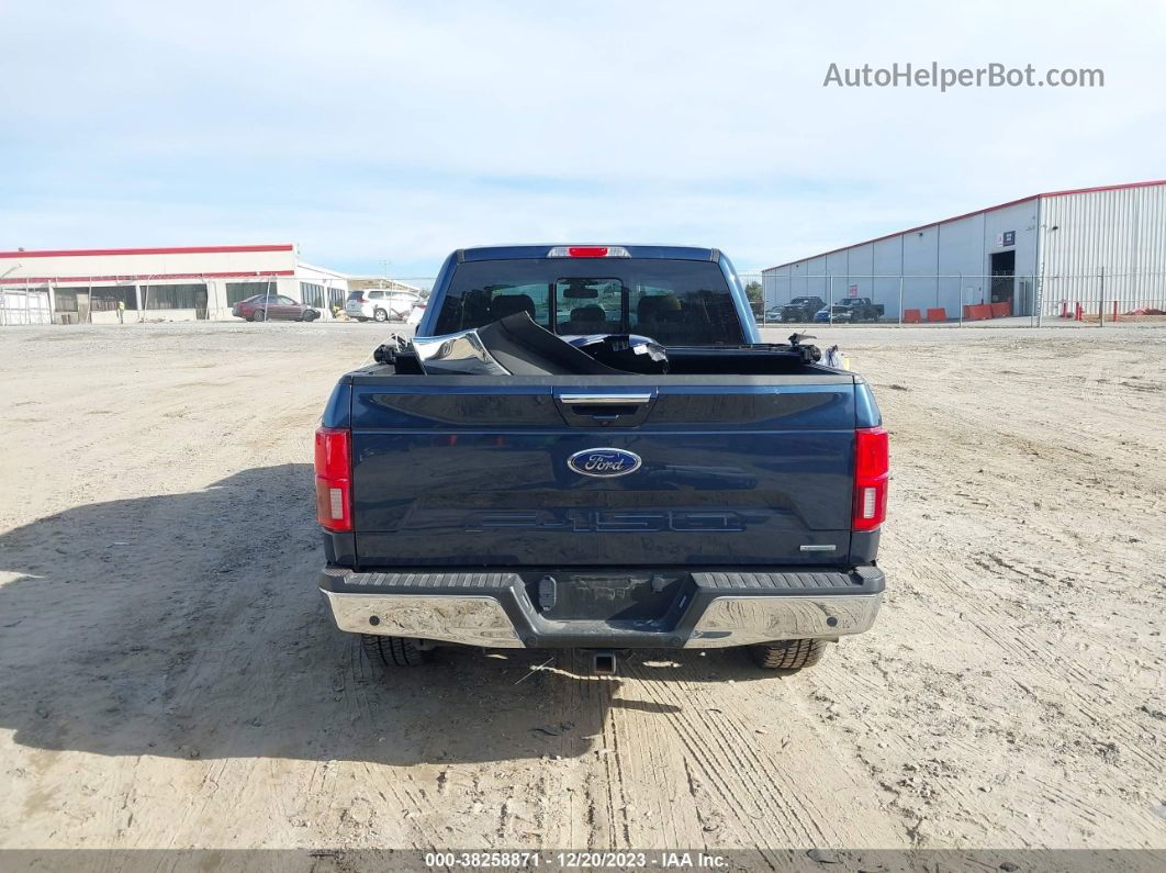 2019 Ford F-150 Lariat Синий vin: 1FTEW1E43KFB77292