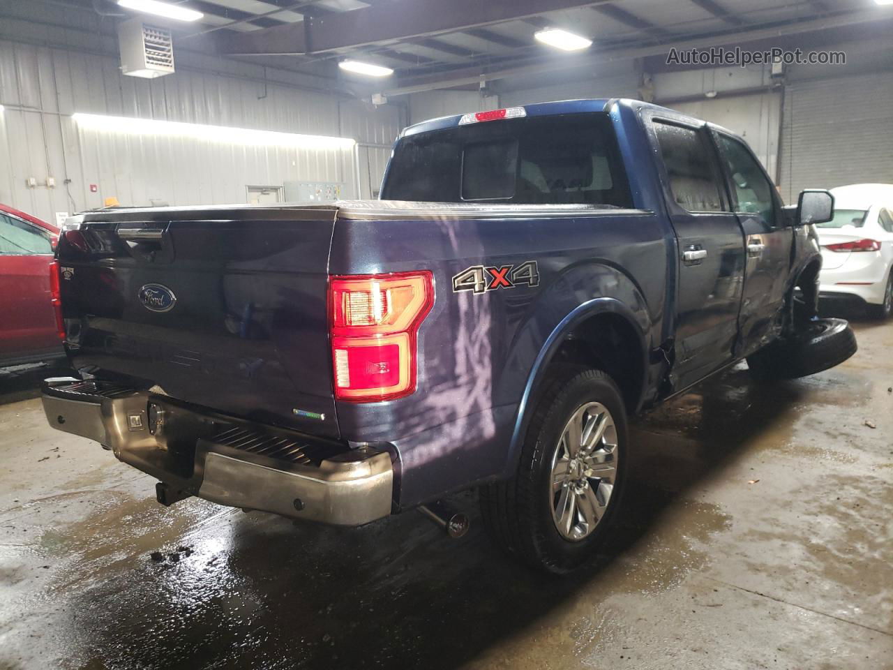 2019 Ford F150 Supercrew Blue vin: 1FTEW1E43KFC42576