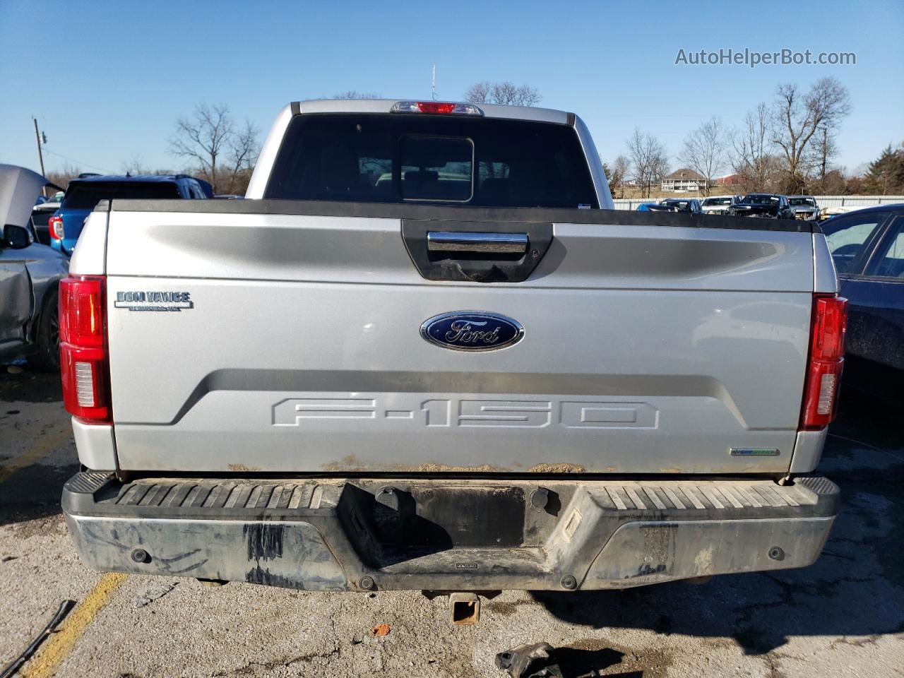 2019 Ford F150 Supercrew Silver vin: 1FTEW1E43KKD81873