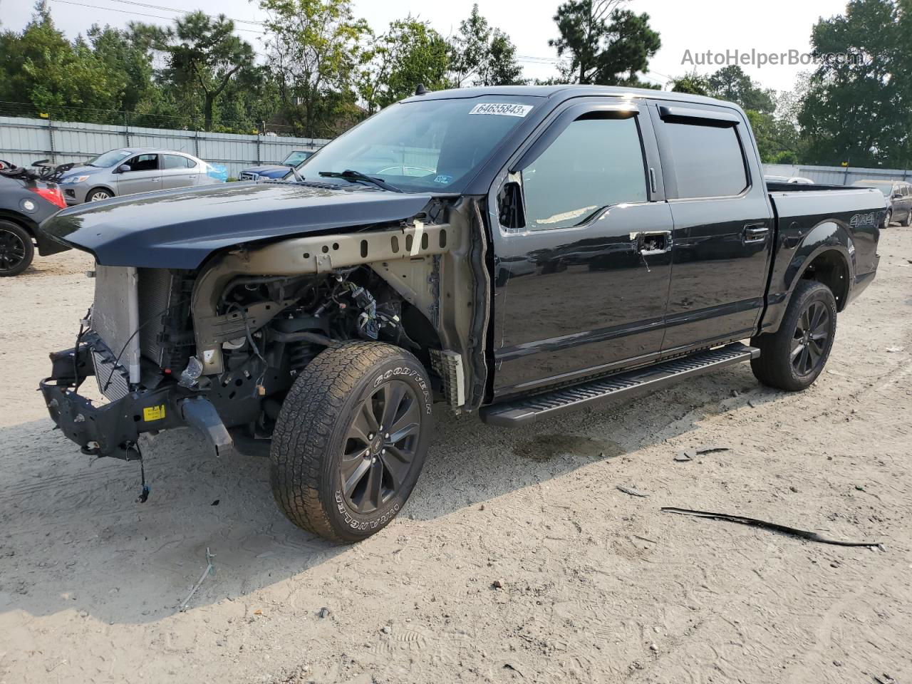 2020 Ford F150 Supercrew Black vin: 1FTEW1E43LFA93300