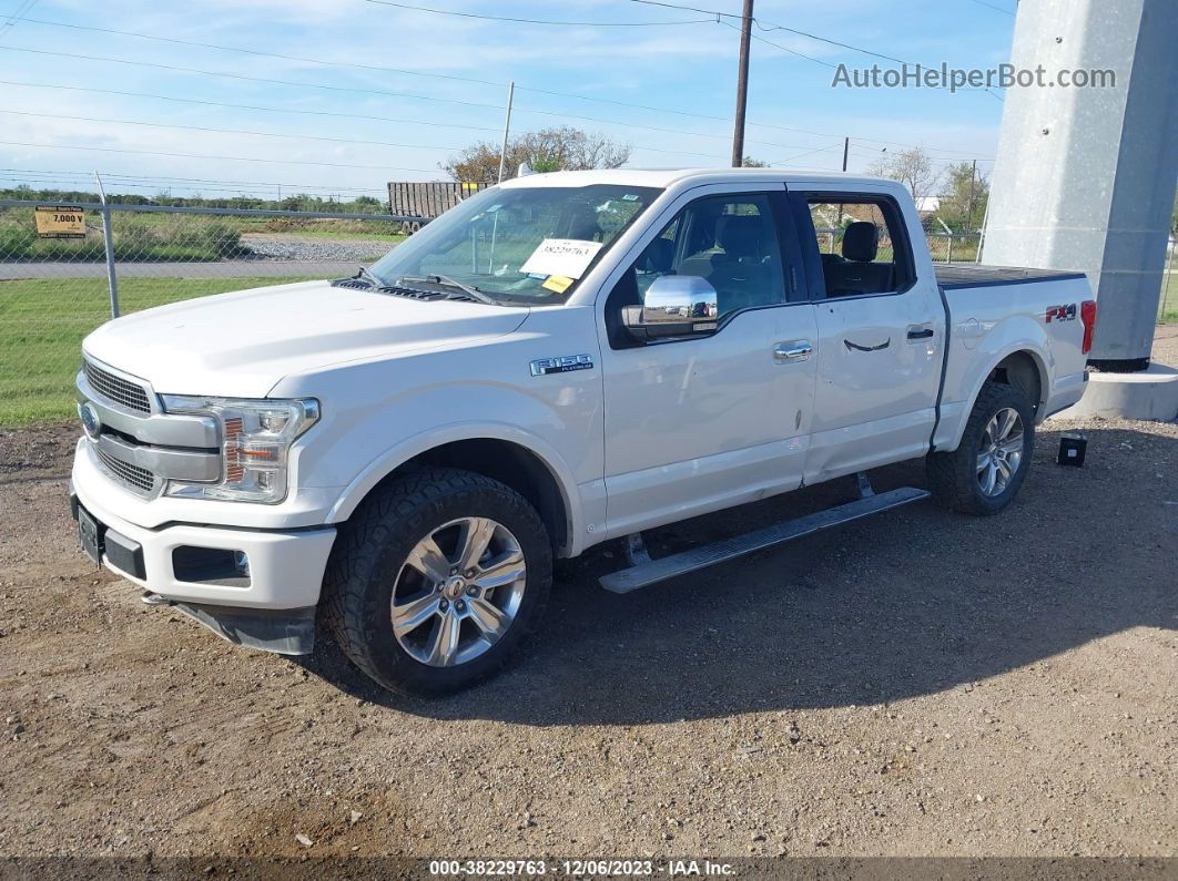 2019 Ford F-150 Platinum White vin: 1FTEW1E44KFA15414