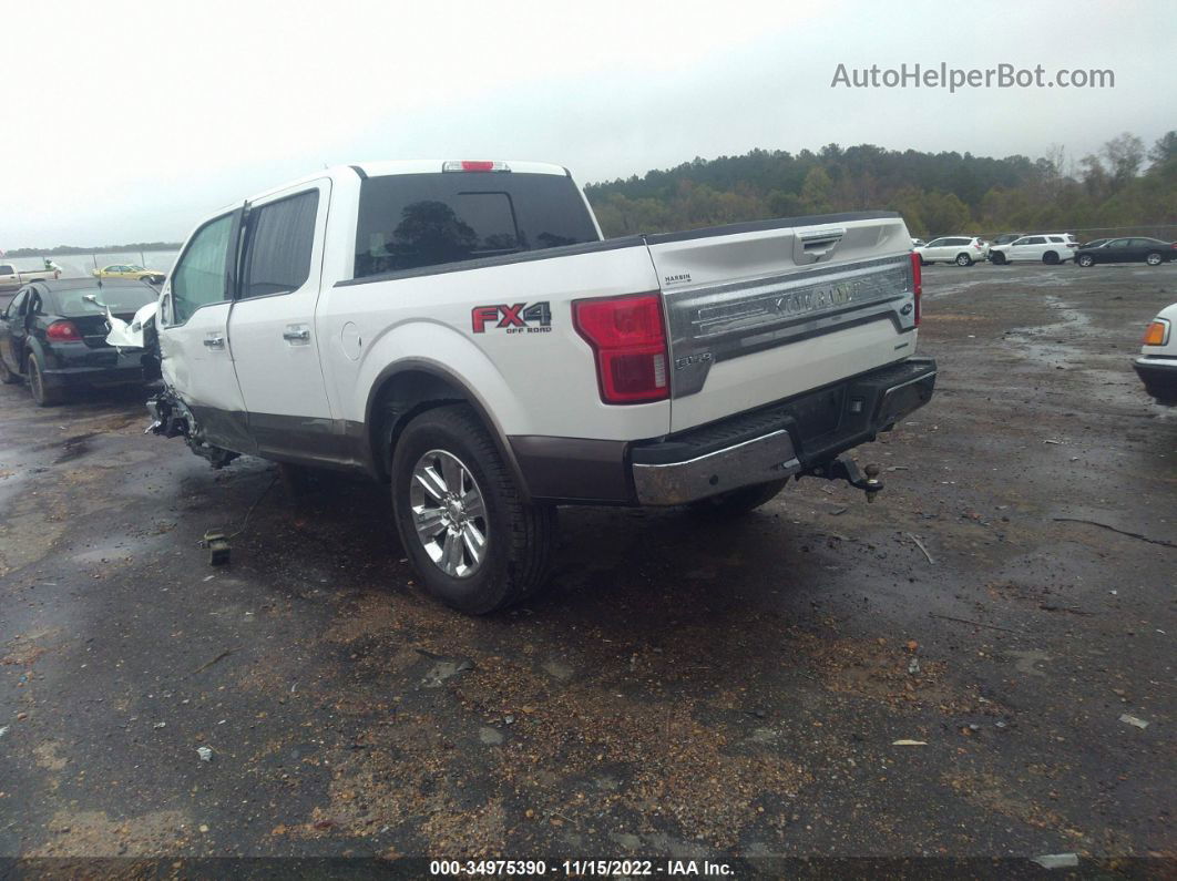 2019 Ford F-150 King Ranch White vin: 1FTEW1E44KFB32958