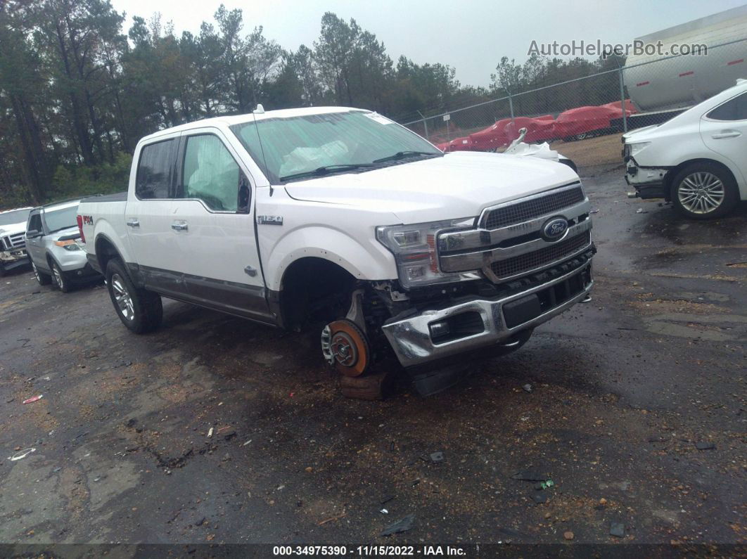 2019 Ford F-150 King Ranch White vin: 1FTEW1E44KFB32958