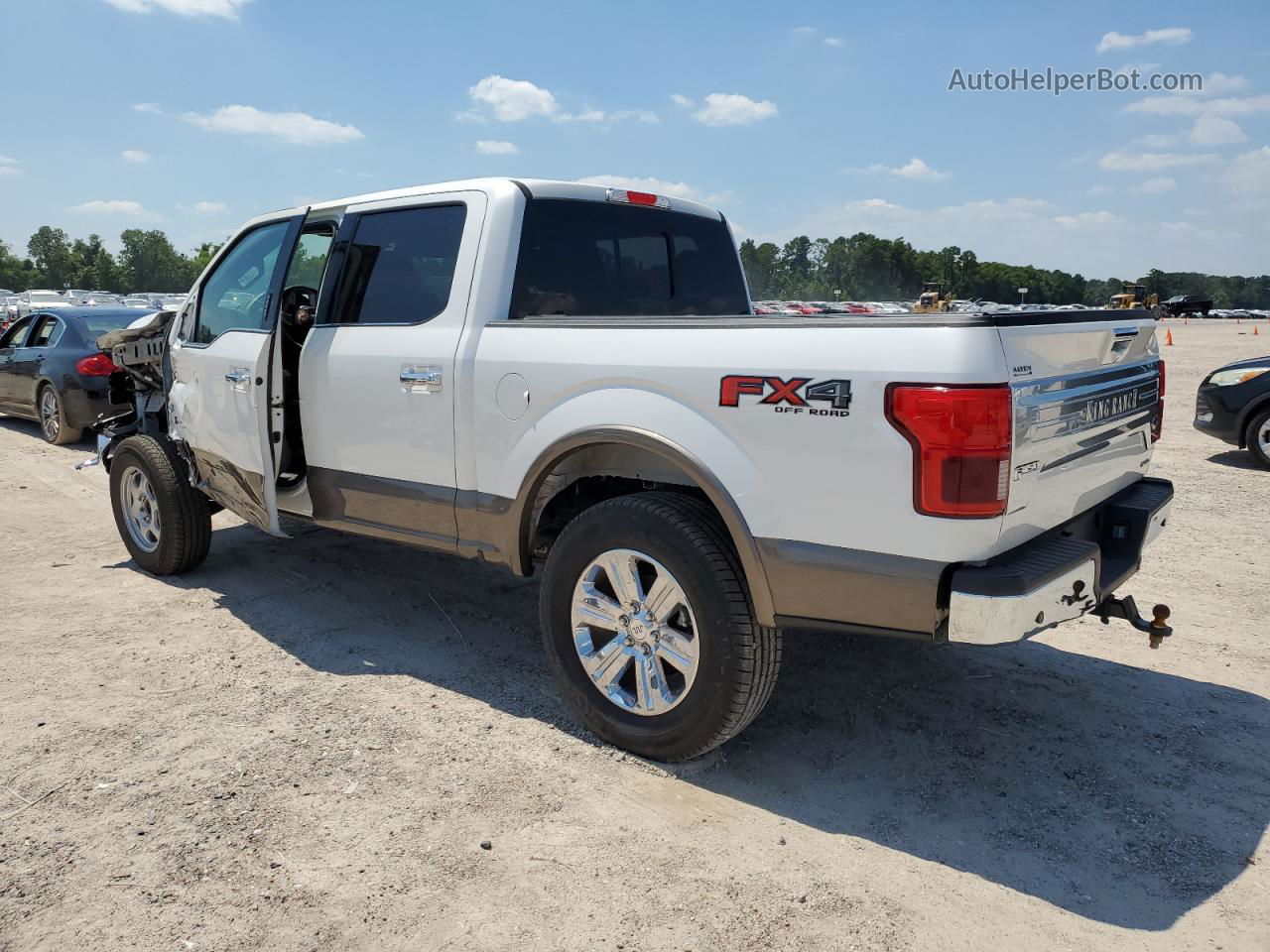 2019 Ford F150 Supercrew Белый vin: 1FTEW1E44KFB32958