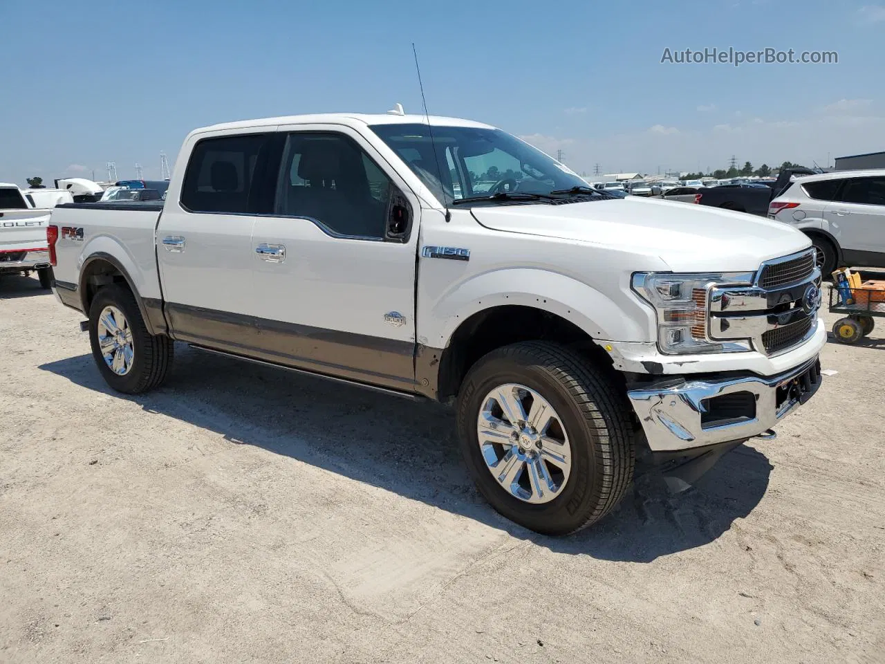 2019 Ford F150 Supercrew Белый vin: 1FTEW1E44KFB32958