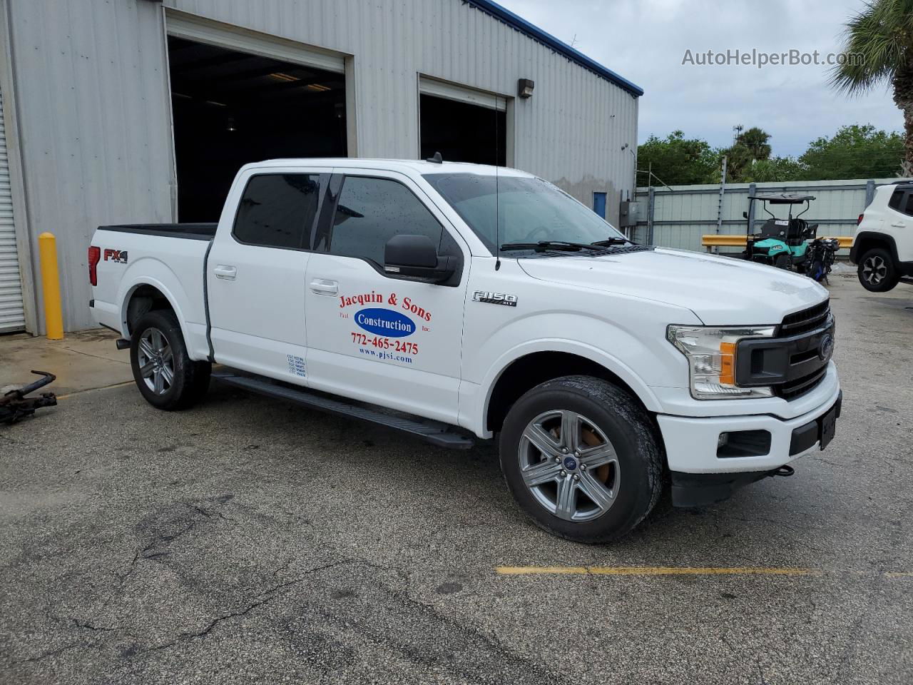 2019 Ford F150 Supercrew Белый vin: 1FTEW1E44KFC79216