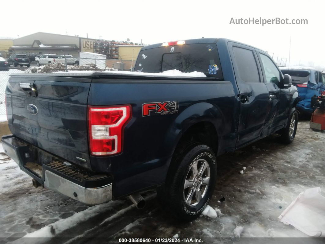 2019 Ford F-150 Xlt Blue vin: 1FTEW1E44KFD13798