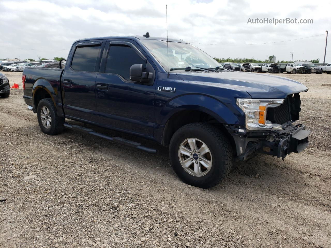 2019 Ford F150 Supercrew Синий vin: 1FTEW1E44KKD75063