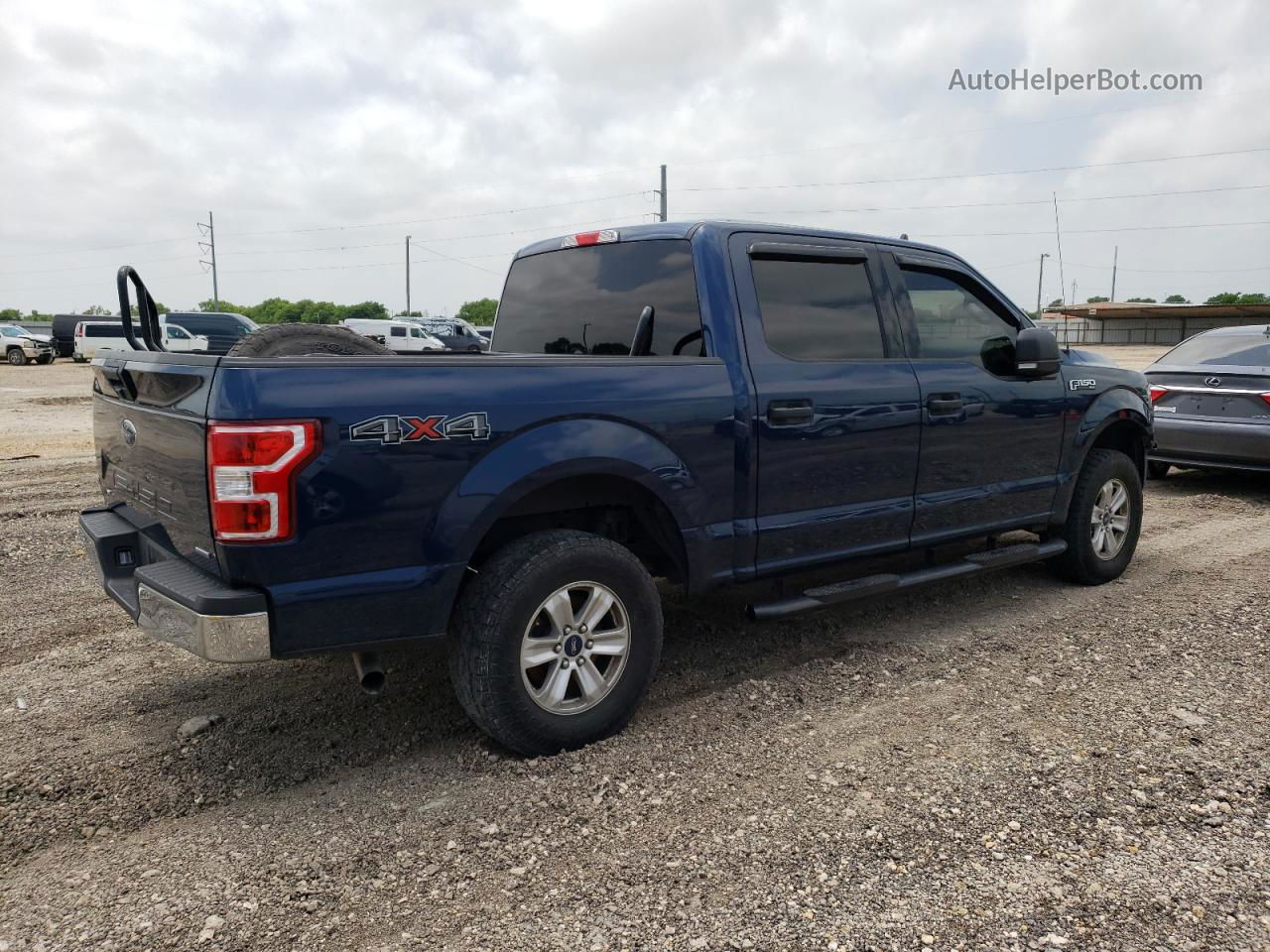 2019 Ford F150 Supercrew Синий vin: 1FTEW1E44KKD75063