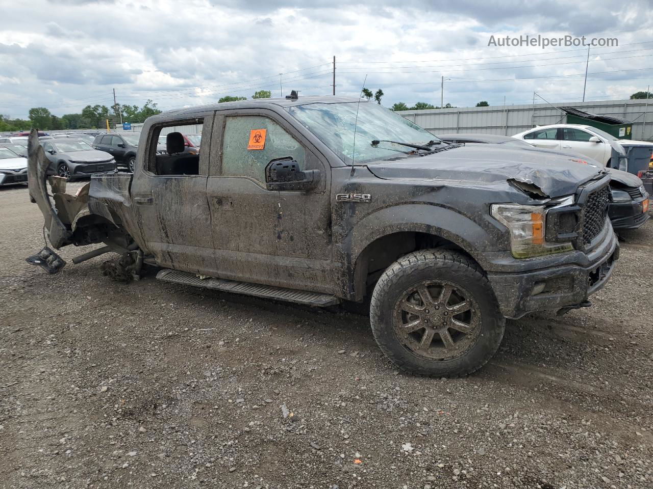 2020 Ford F150 Supercrew Black vin: 1FTEW1E44LKD01885