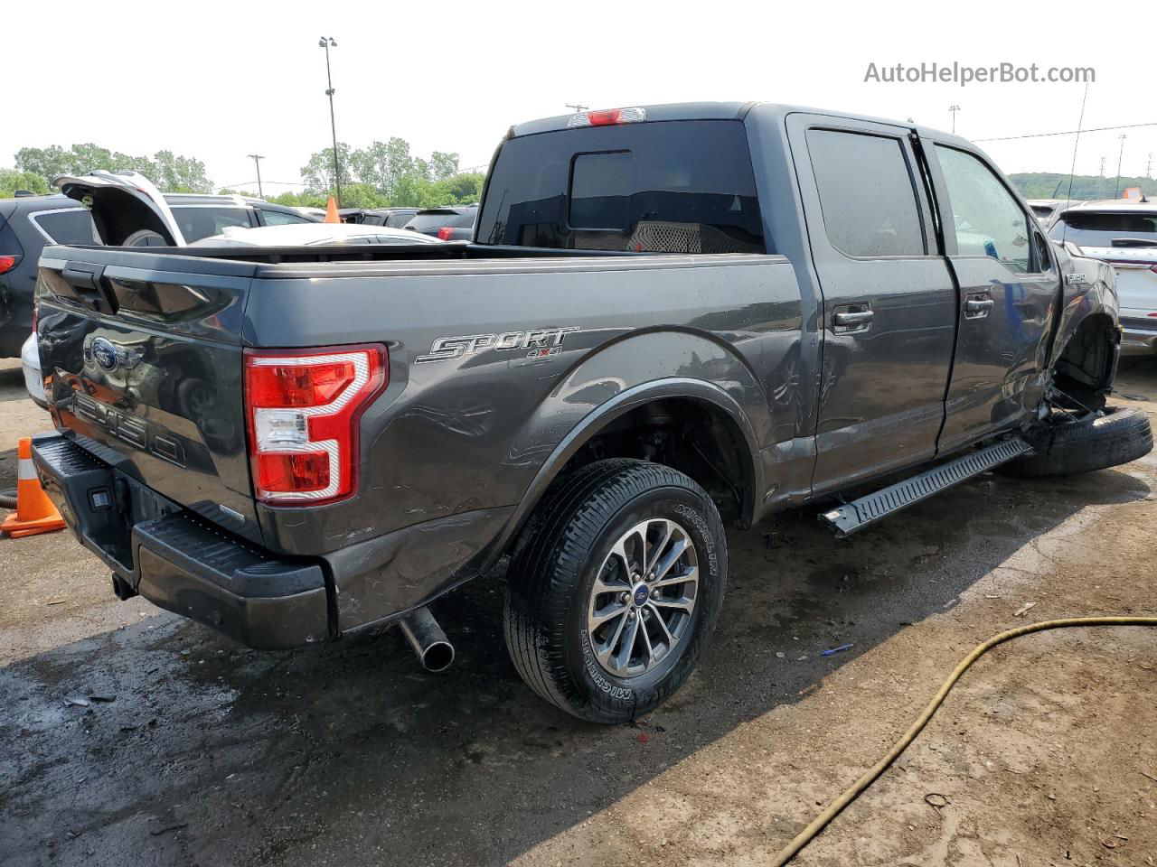 2020 Ford F150 Supercrew Gray vin: 1FTEW1E44LKD07475